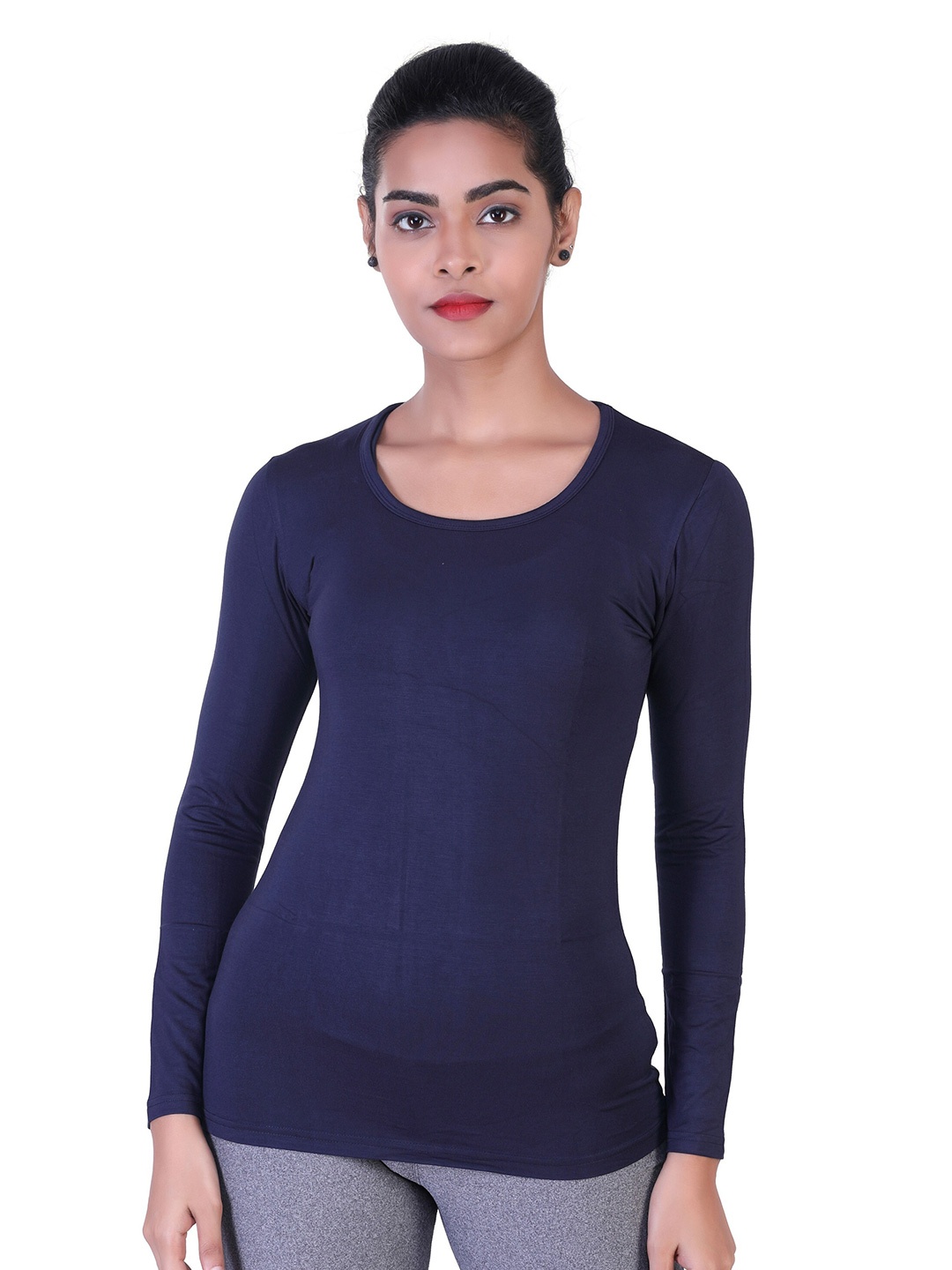 

LAASA SPORTS Women Blue T-shirt