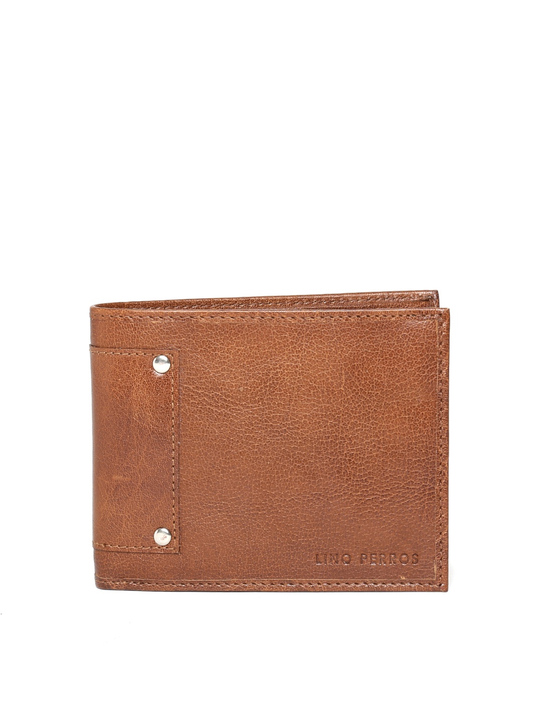 

Lino Perros Men Tan Brown Genuine Leather Wallet