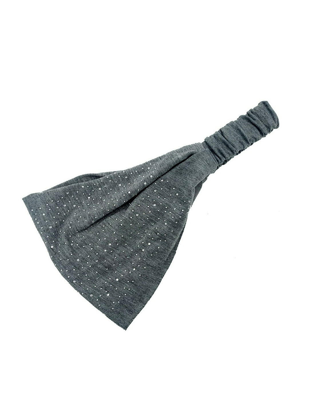 

EL REGALO Women Grey & White Polka Dot Hairband