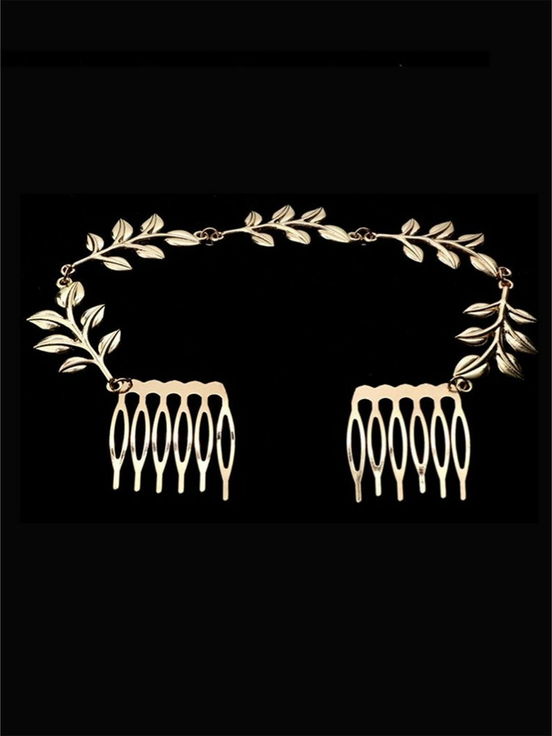

EL REGALO Women Gold-Toned Embellished Comb Pin