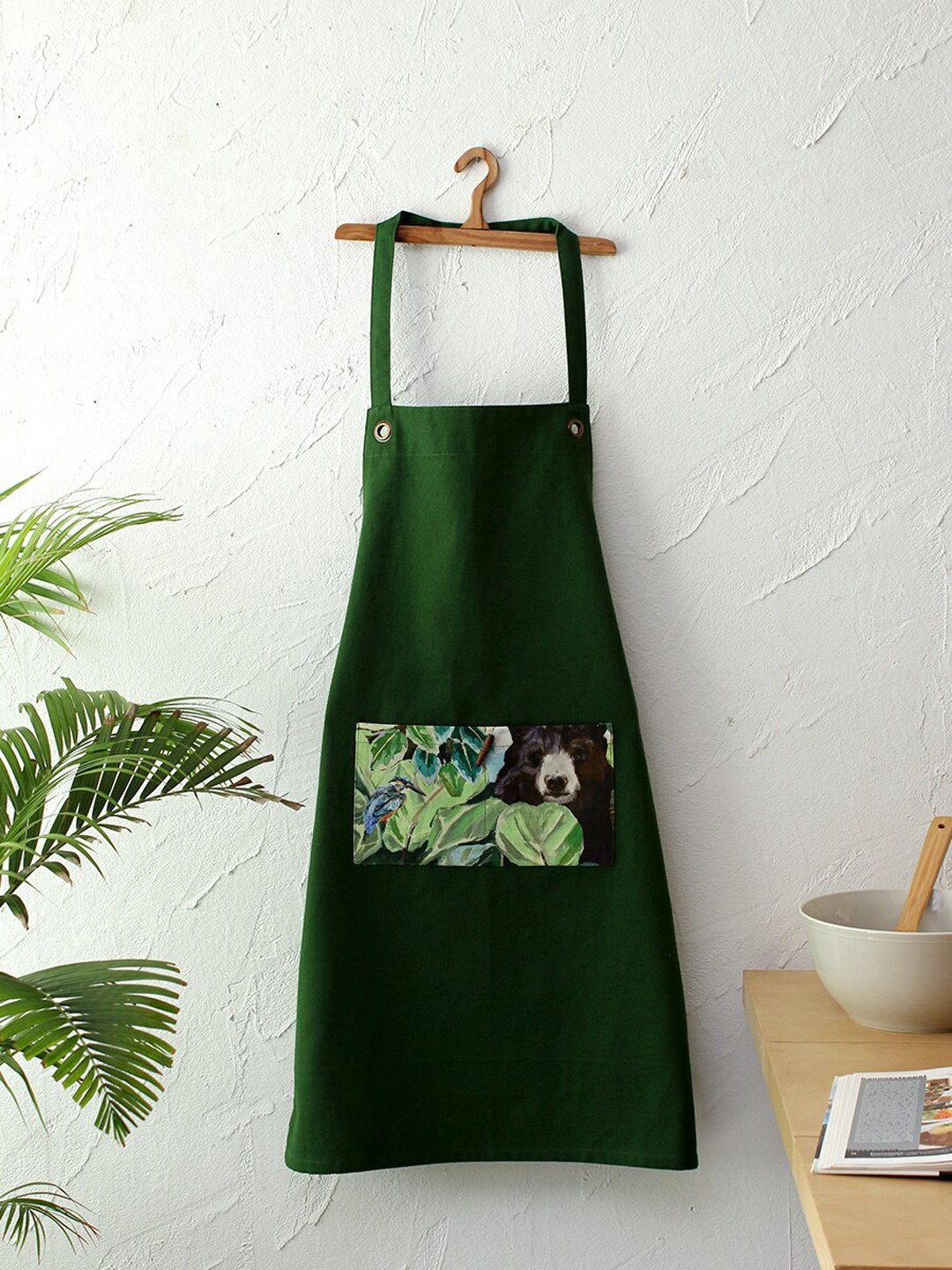 

House This Green Pure Cotton Apron