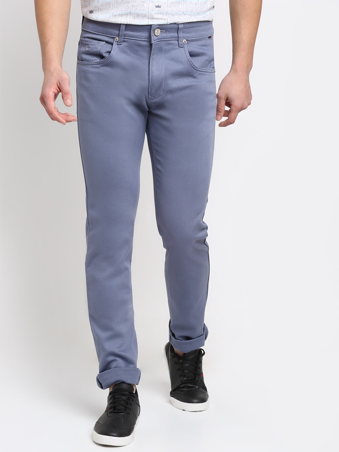 

Cantabil Men Grey Original Pure Cotton Trousers