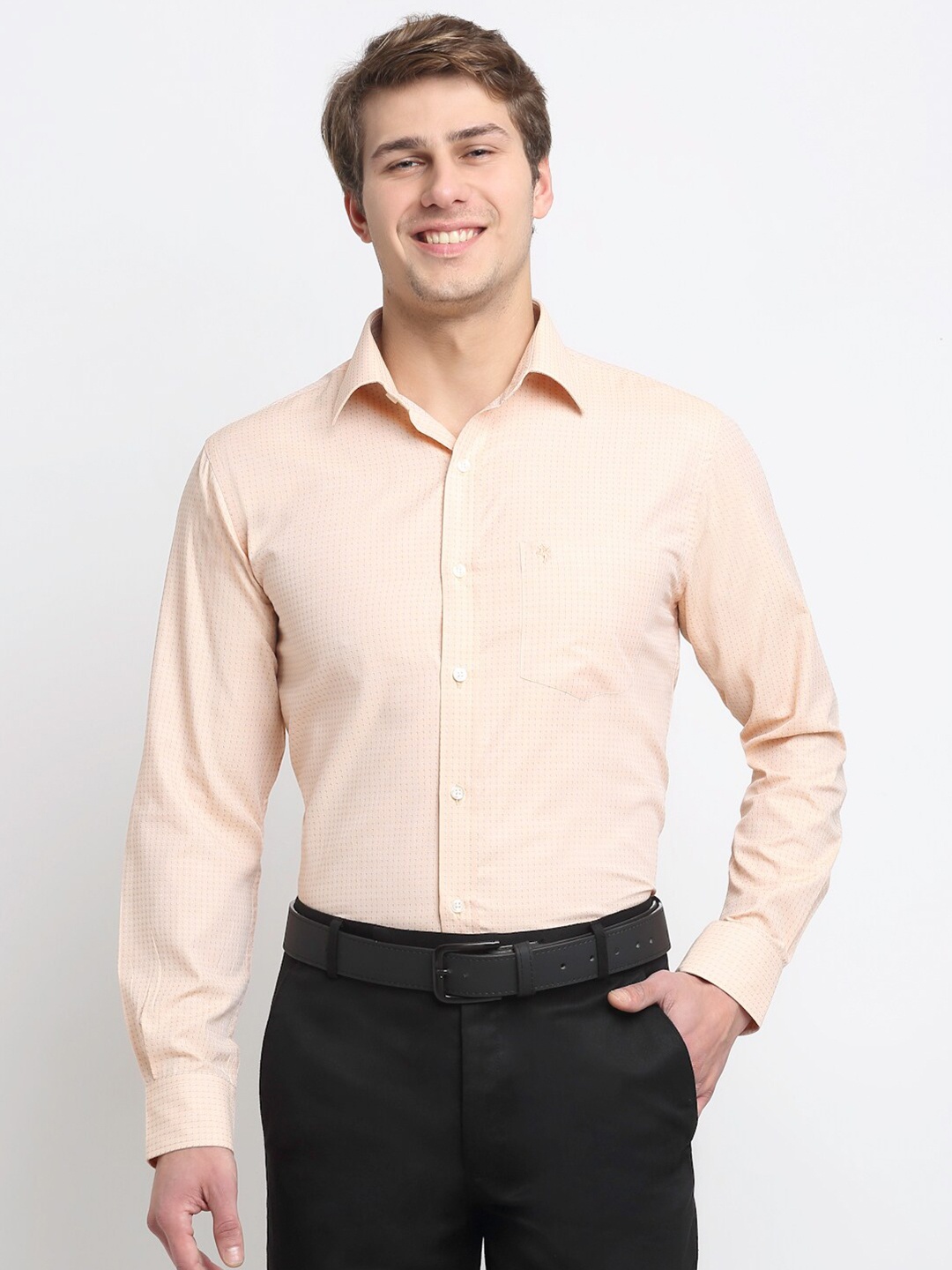 

Cantabil Men Orange Original Regular Fit Casual Shirt