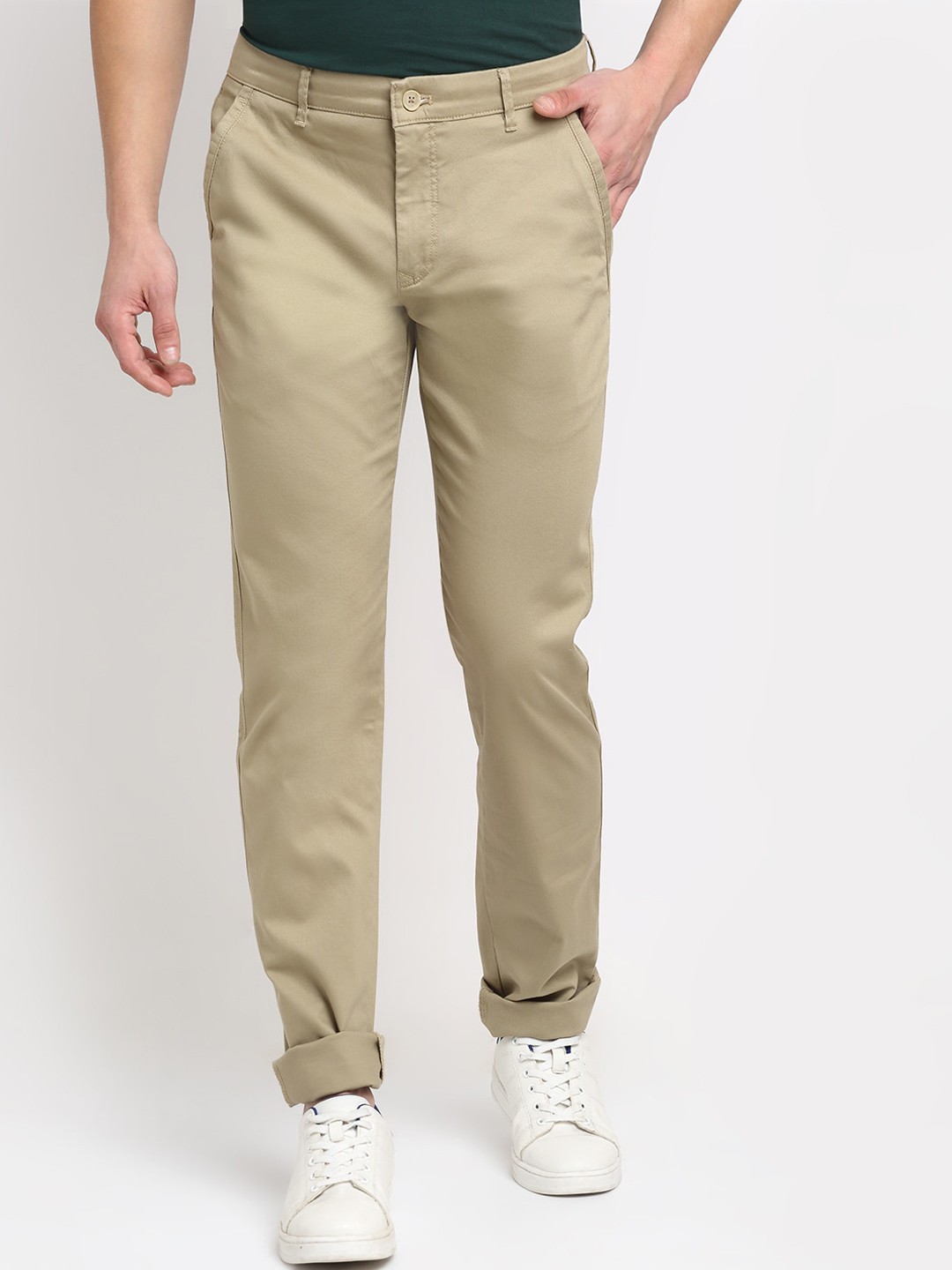 

Cantabil Men Khaki Original Trousers