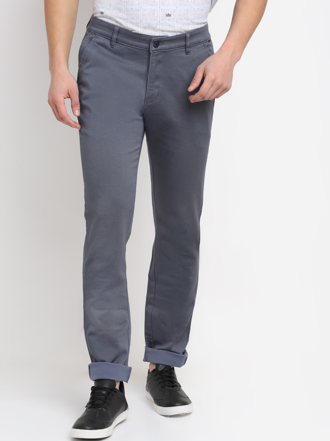 

Cantabil Men Grey Original Pure Cotton Trousers