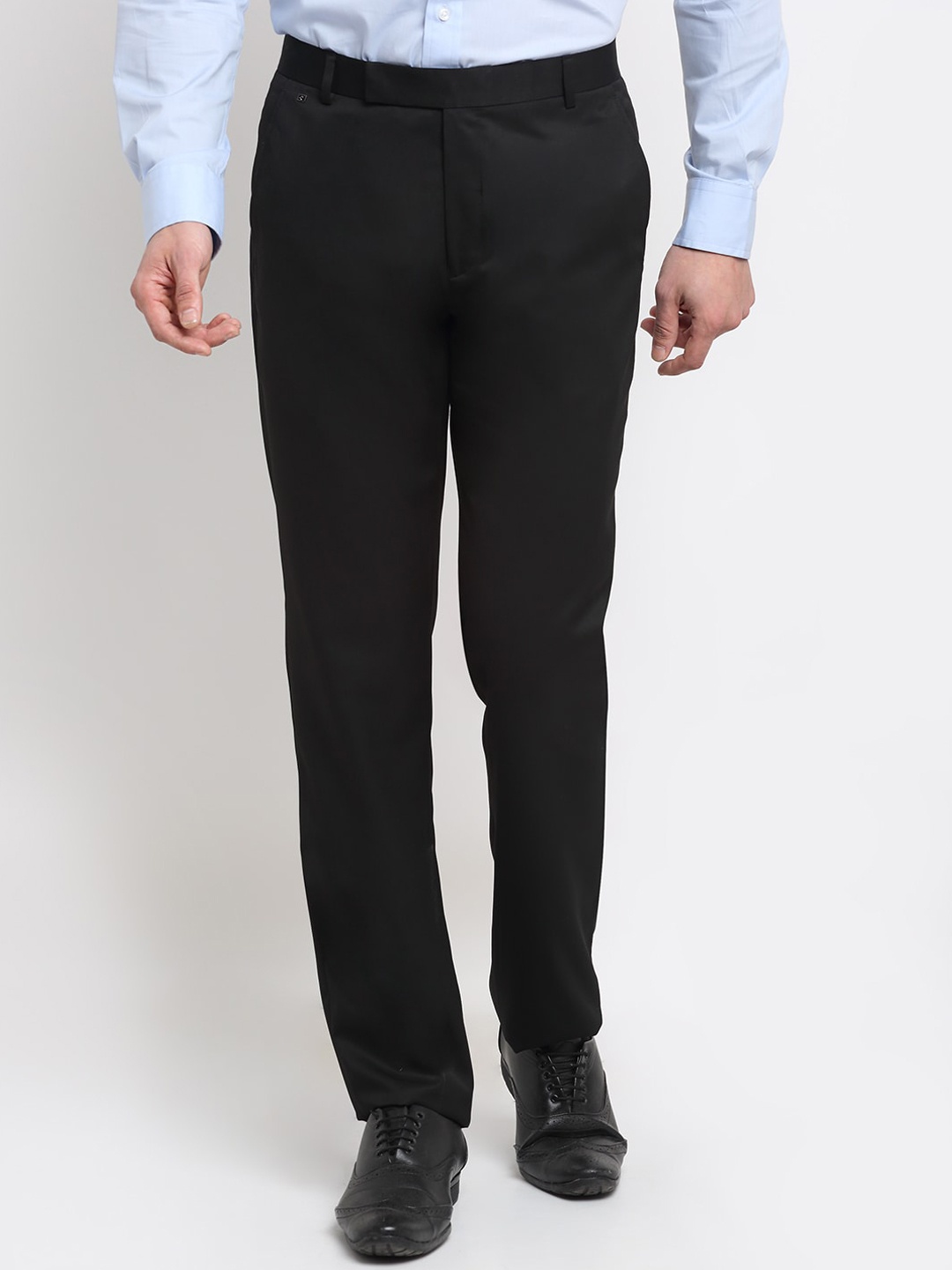 

Cantabil Men Black Original Pure Cotton Trousers