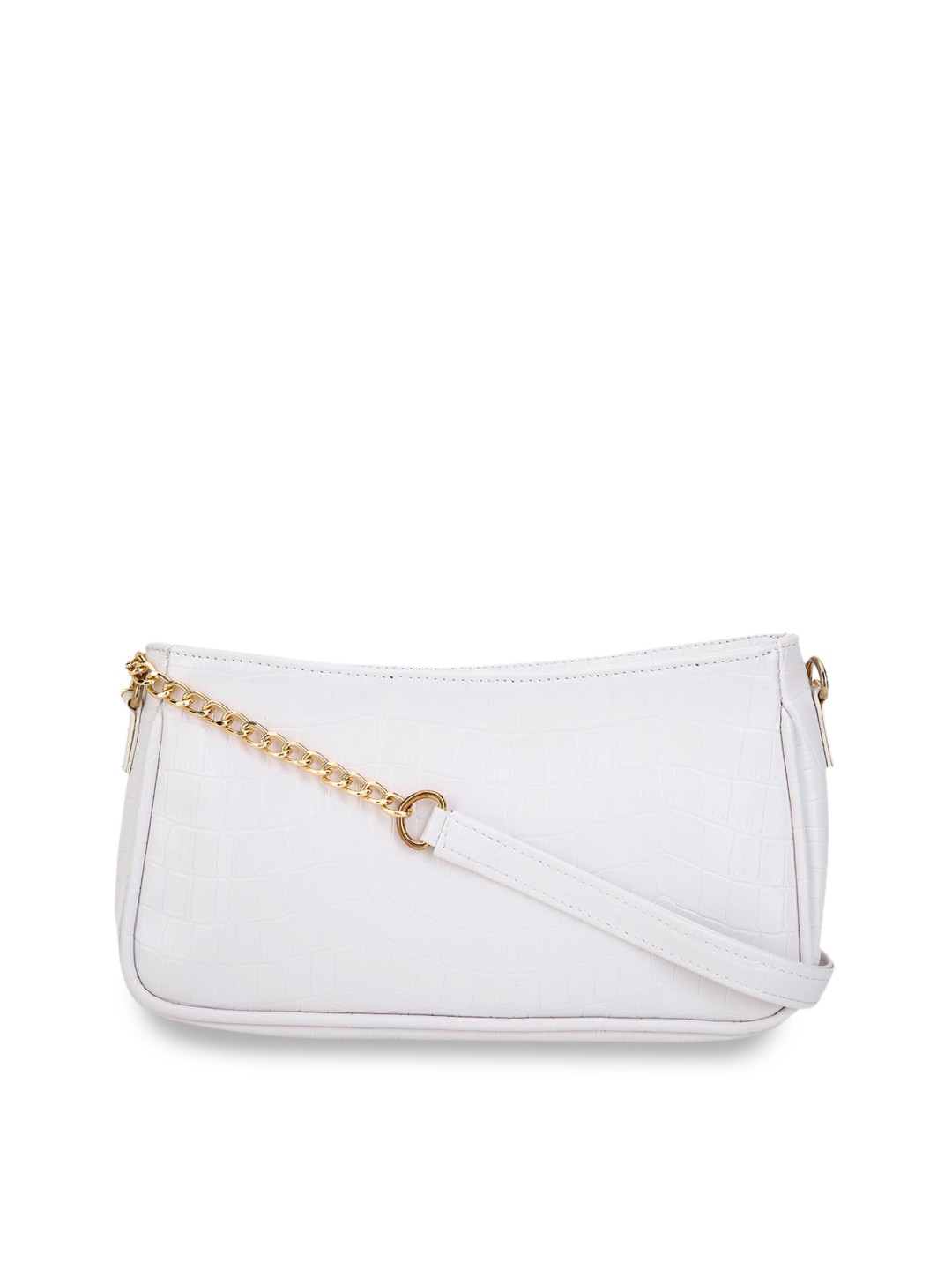 

FOREVER 21 White PU Structured Sling Bag