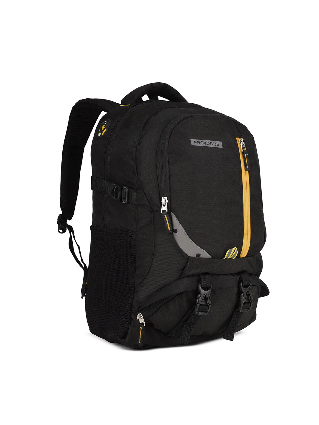 

Provogue Unisex Black Colourblocked Backpack with Rain Cover