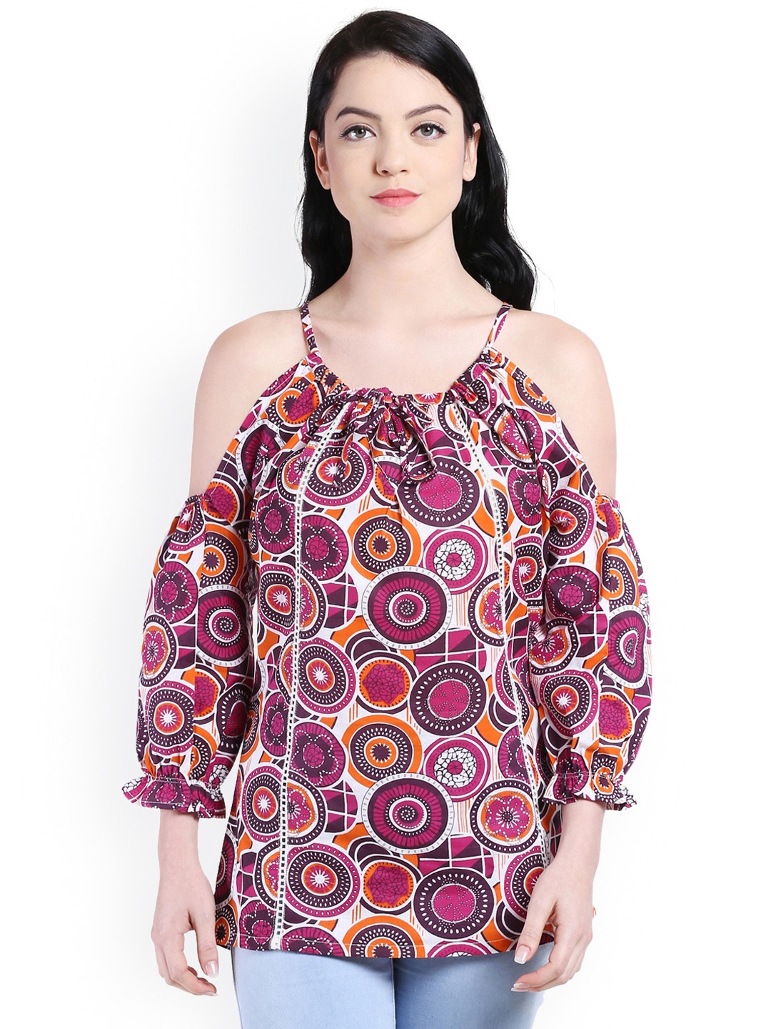 

Style Quotient Women Multicoloured Printed Regular Top, Multi