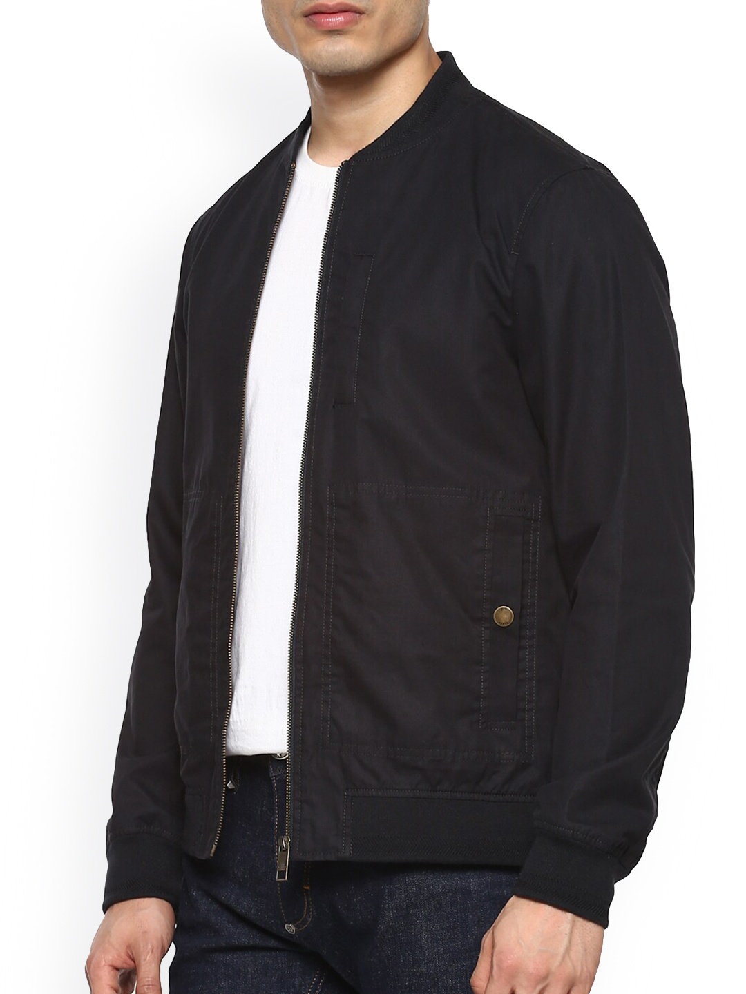 

Ted Baker Men Navy Blue Bomber Jacket