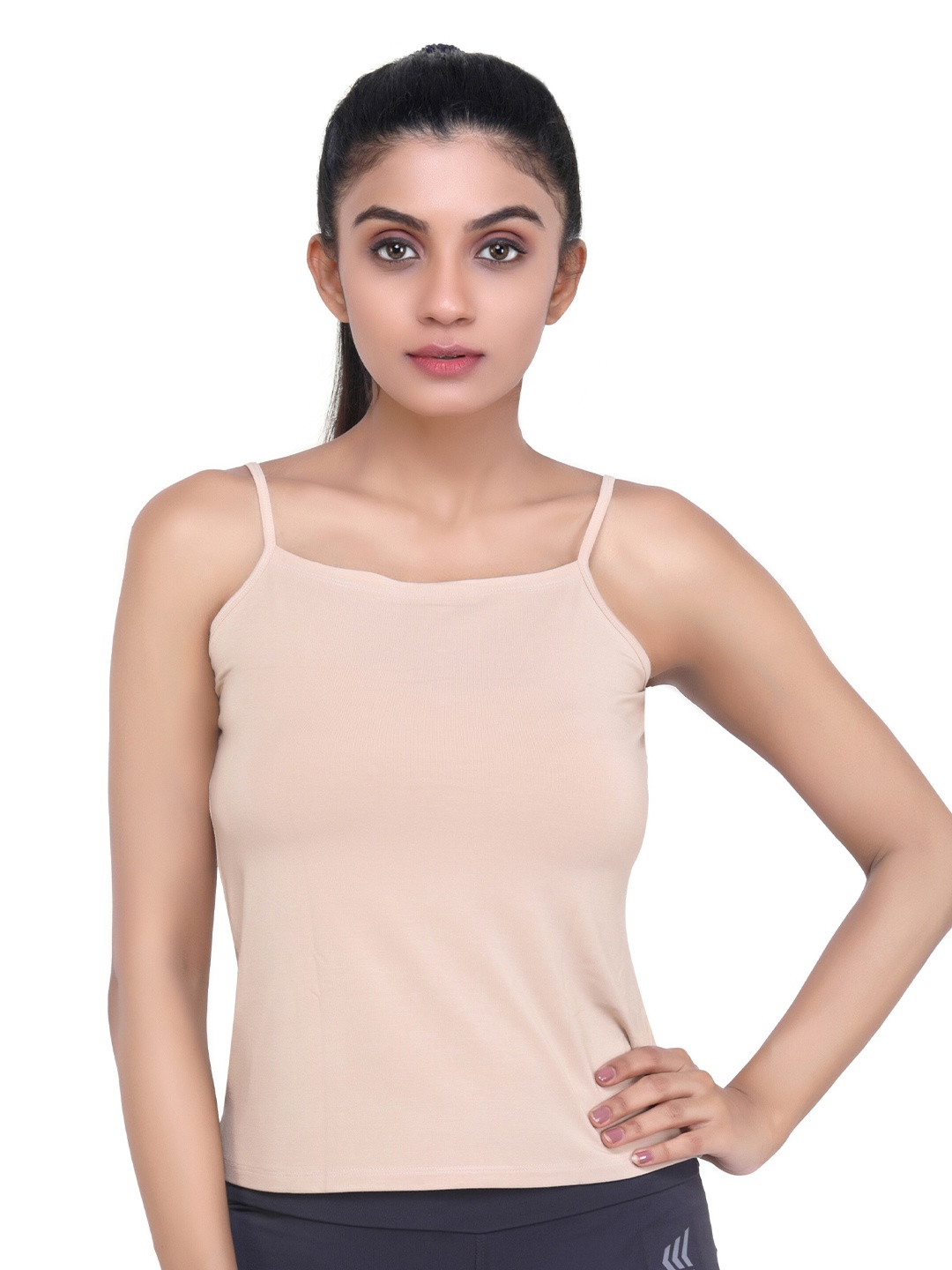 

LAASA SPORTS Women Beige Camisole