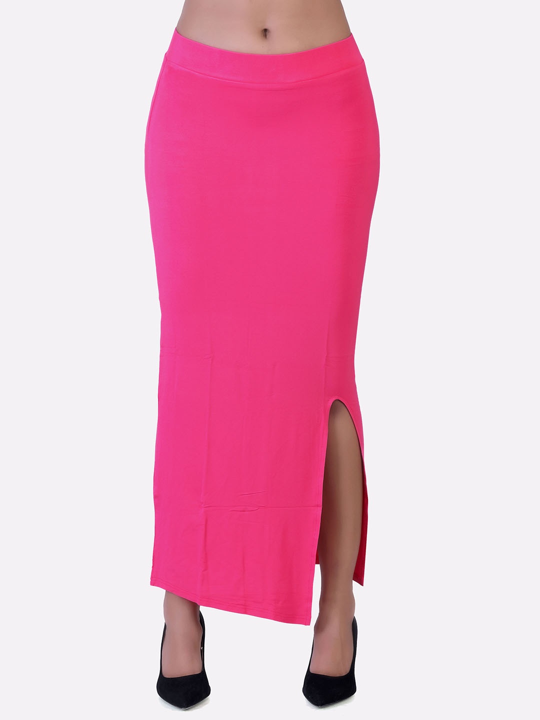 

LAASA SPORTS Women Pink Solid Pencil Skirt