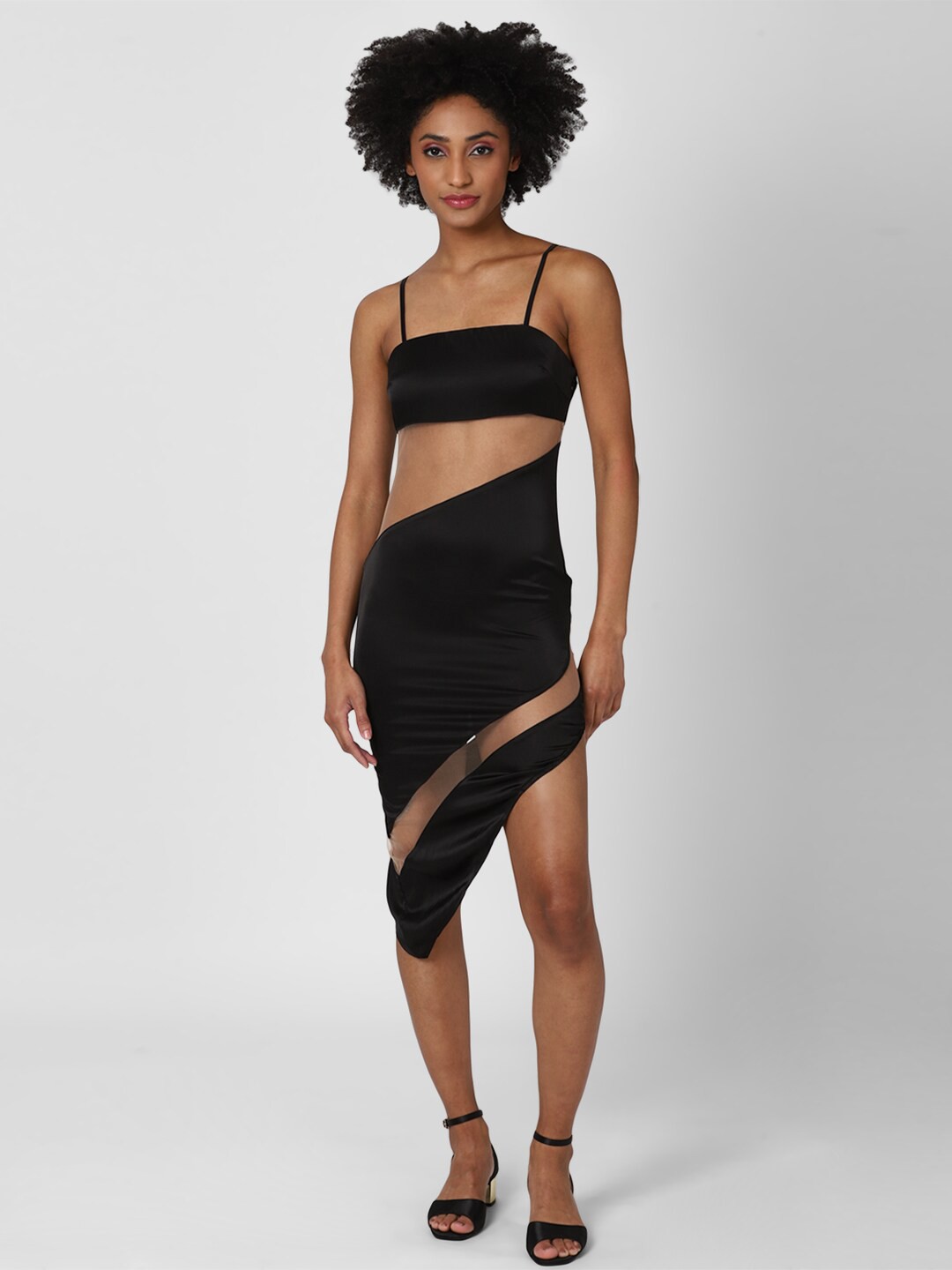 

FOREVER 21 Black Bodycon Midi Dress