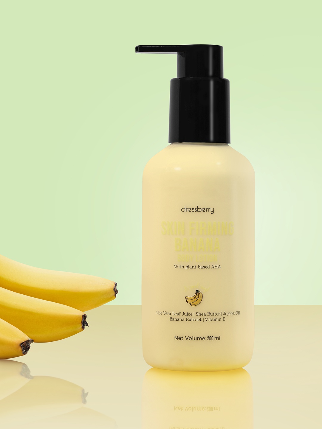 

DressBerry Skin Firming Banana A Peel-ing Body Lotion with Aloe Vera & Shea Butter 200 ml, Yellow