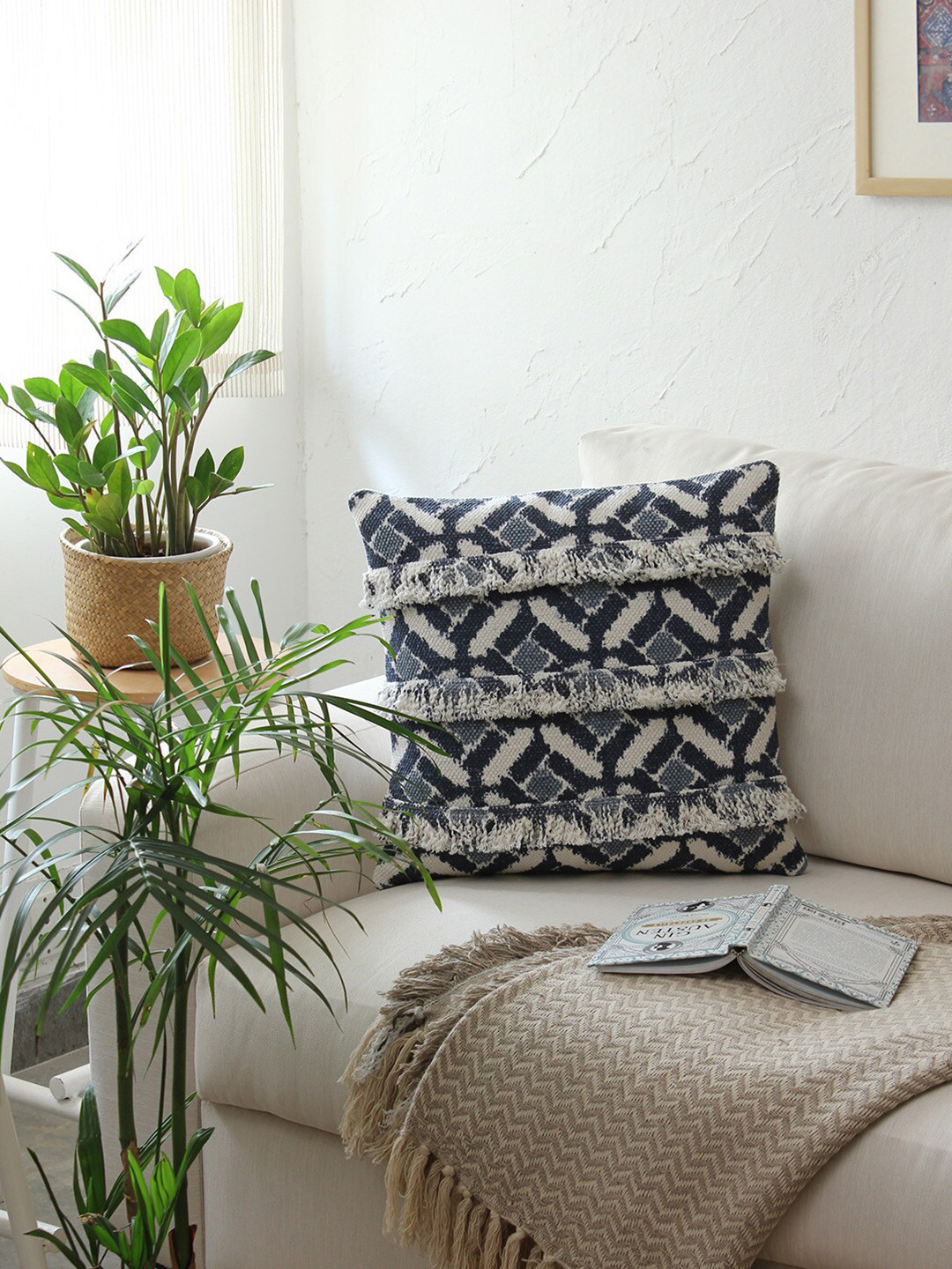 

House This Blue & White Square Cushion Covers