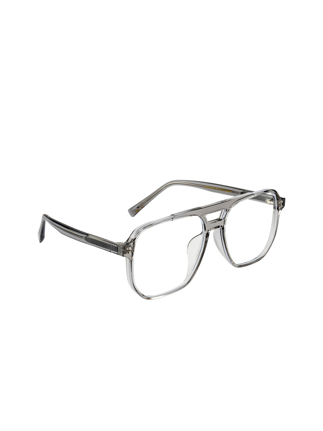 

Ted Smith Unisex Grey Solid Aviator Frames Eyeglasses