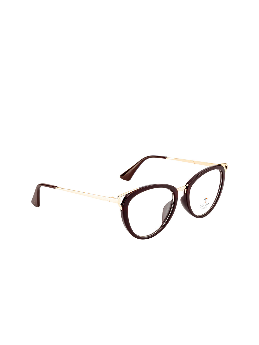 

Ted Smith Women Maroon Solid Cateye Sunglasses TS-10002_C2