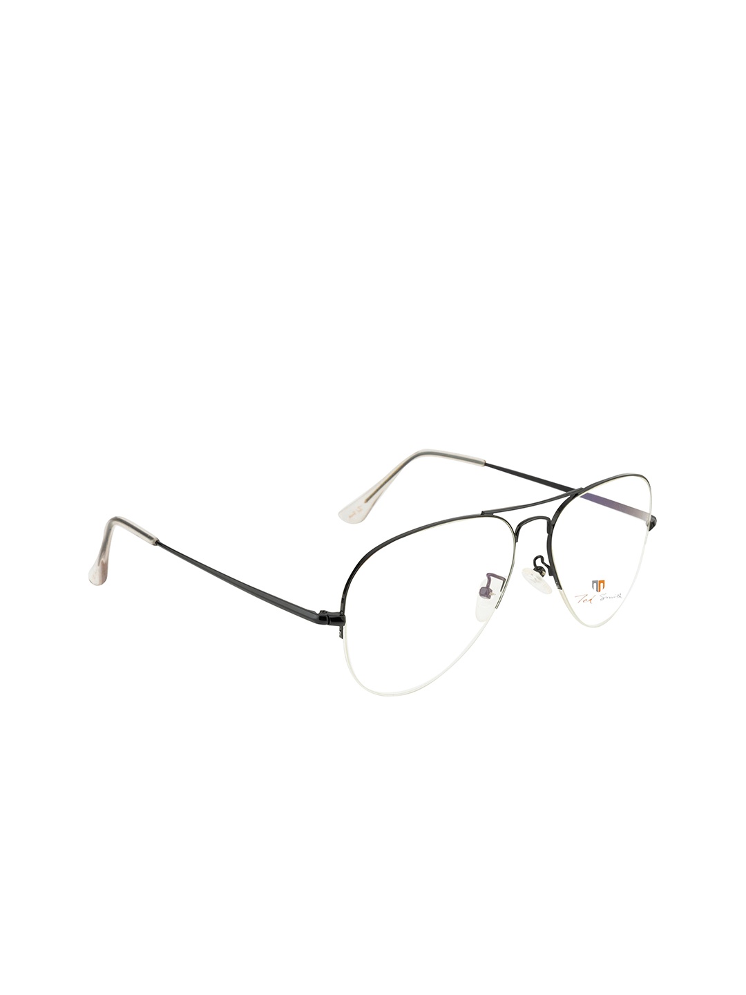 

Ted Smith Adult Black & White Half Rim Aviator Frames