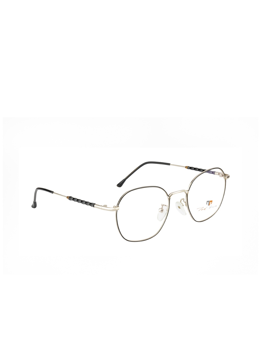 

Ted Smith Unisex Black Solid Round Frames Eyeglasses