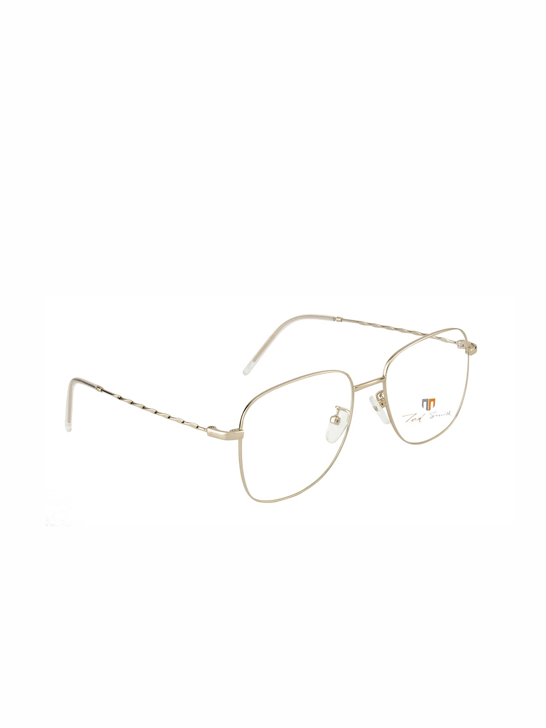 

Ted Smith Unisex Silver-Toned Solid Wayfarer Frames TS-9066_C2