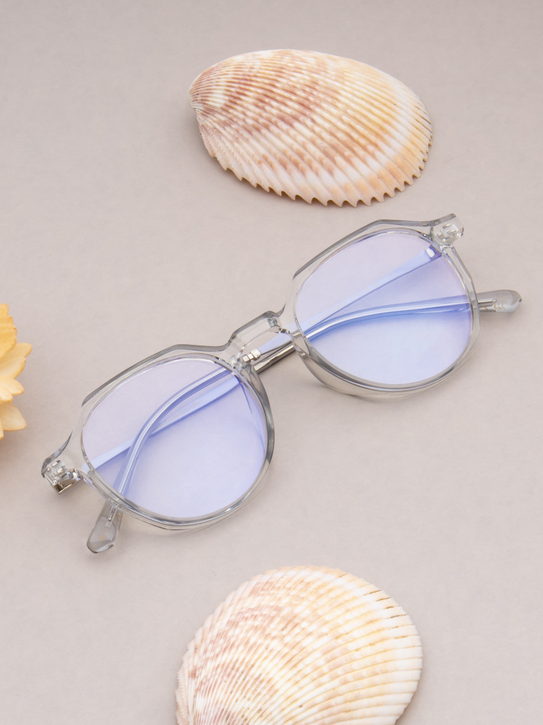 

Ted Smith Unisex Grey Full Rim Round Frames Eyeglasses