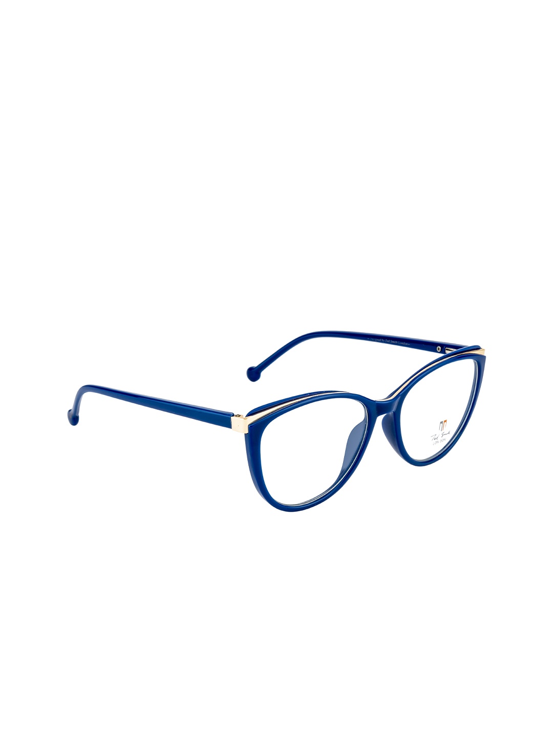 

Ted Smith Women Blue & Gold-Toned Full Rim Cateye Frames TS-10003_C2