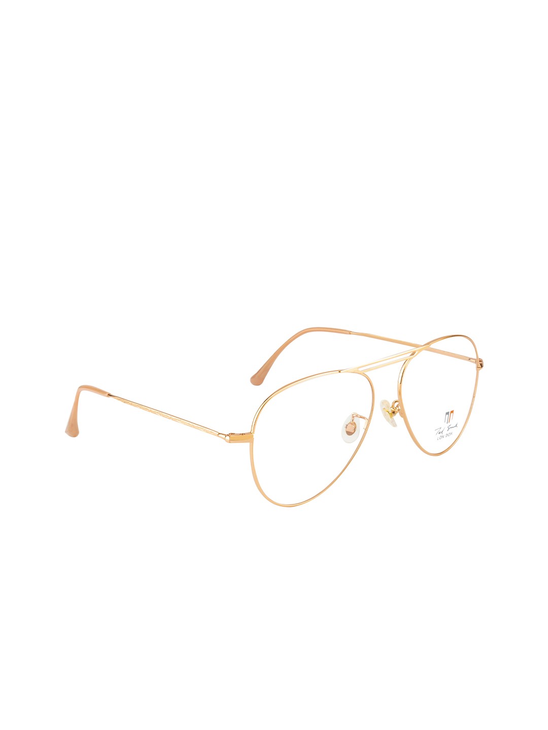 

Ted Smith Unisex Rose Gold-Toned Solid Aviator Frames TS-9080_C20