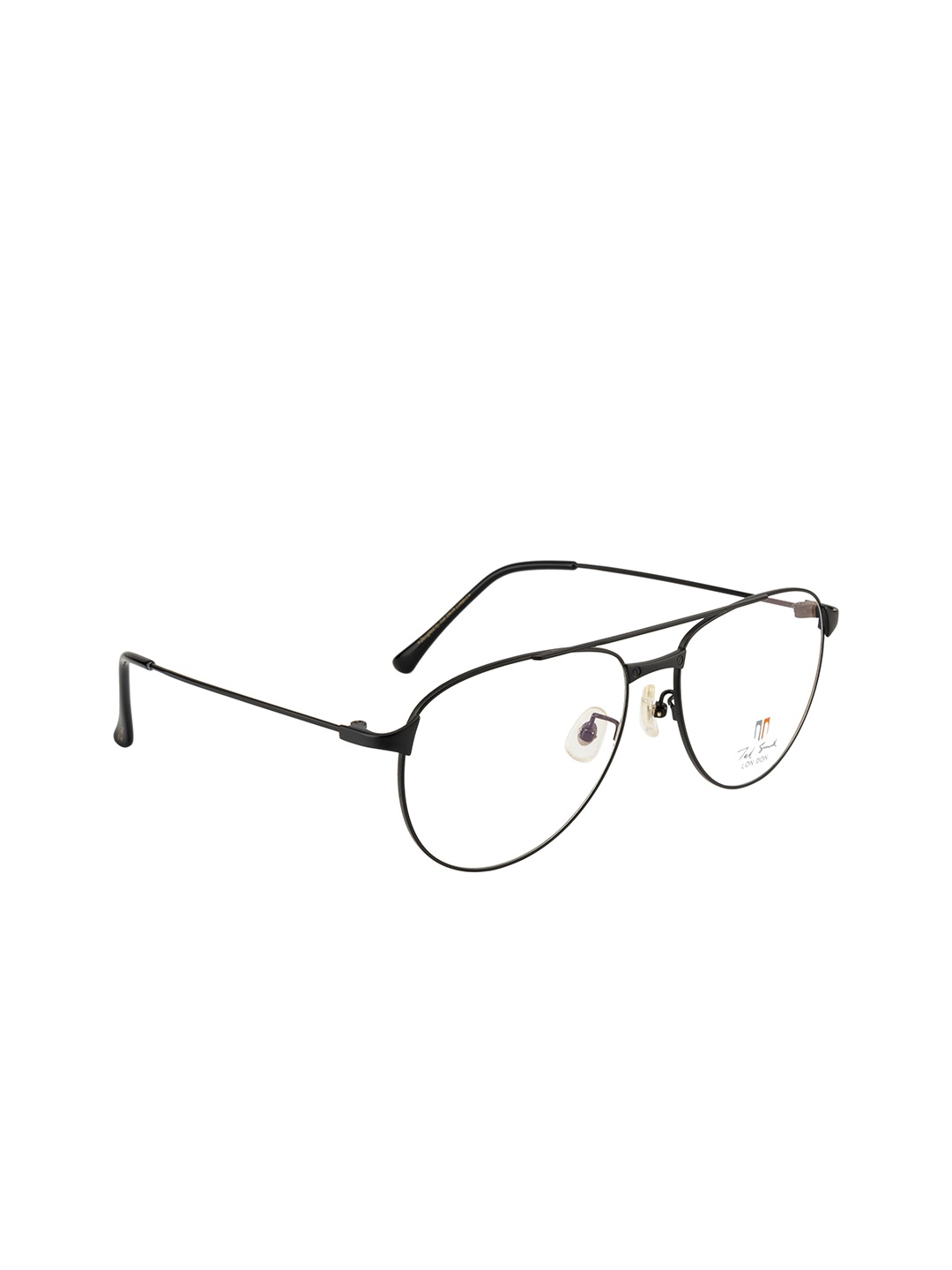 

Ted Smith Unisex Black Full Rim Aviator Frames TS-9077_C12