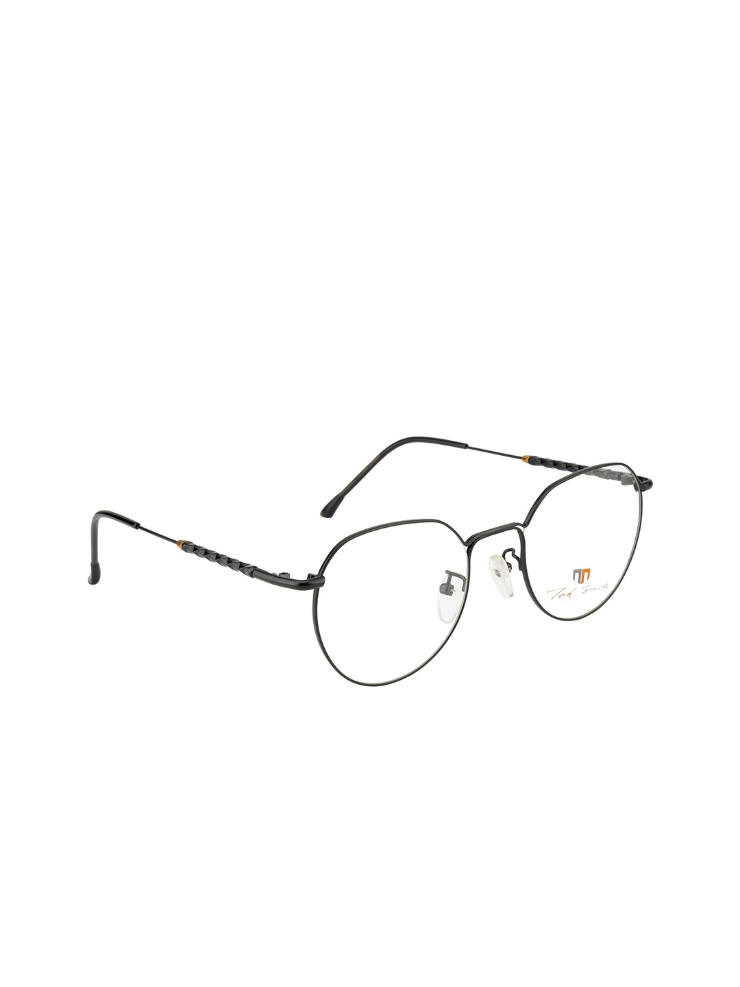 

Ted Smith Unisex Black Full Rim Round Frames Eyeglasses