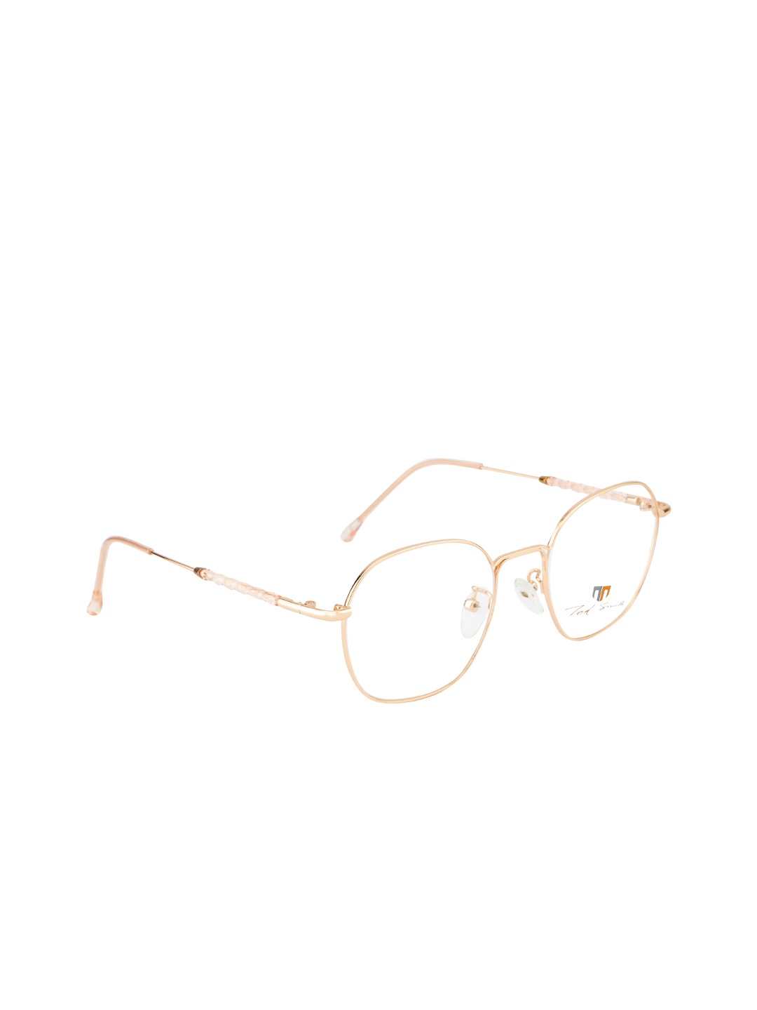 

Ted Smith Unisex Rose Gold Full Rim Round Frames TS-9084_C13