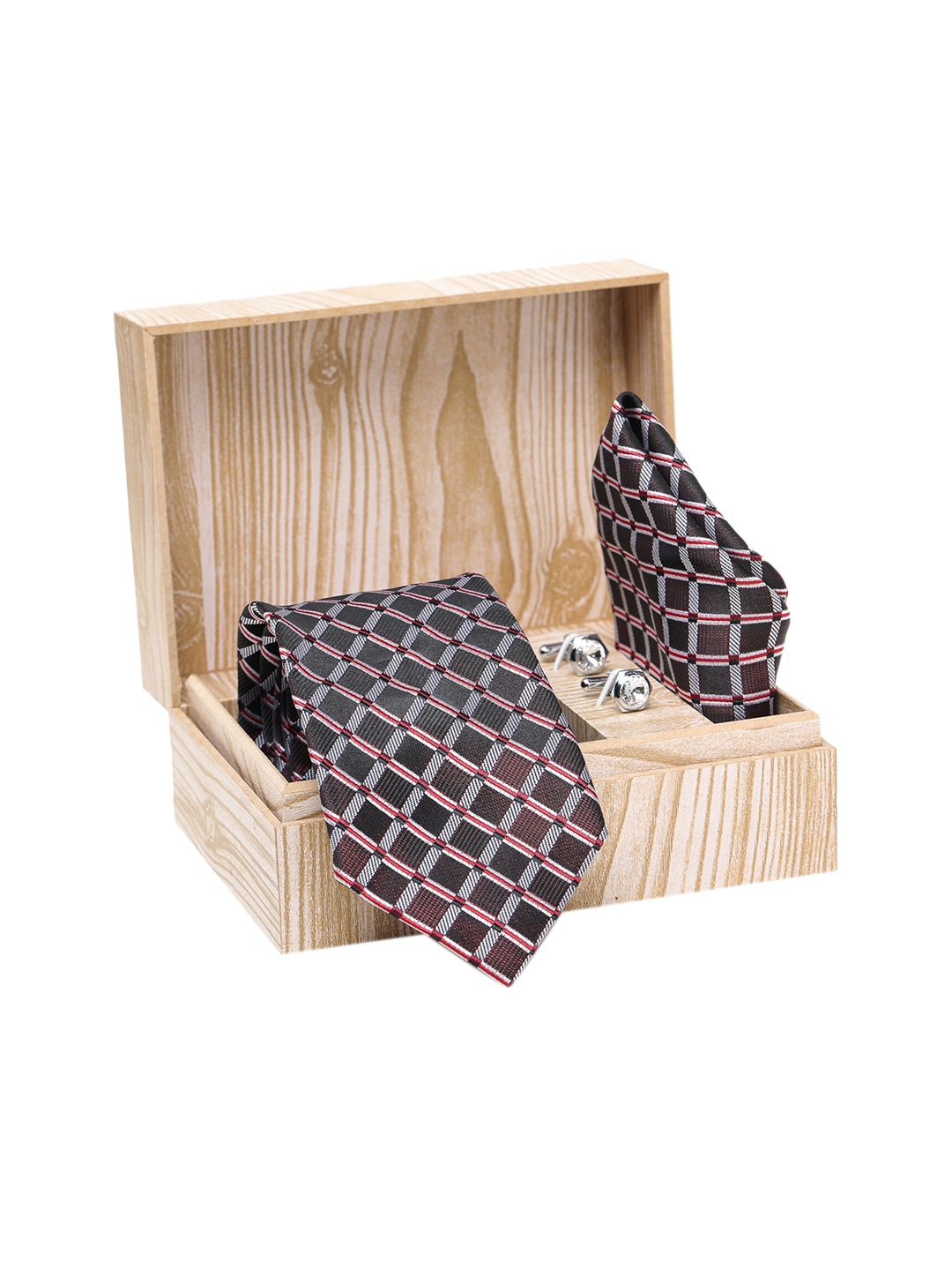 

ELLIS Men Brown & Silver-Toned Accessory Gift Set