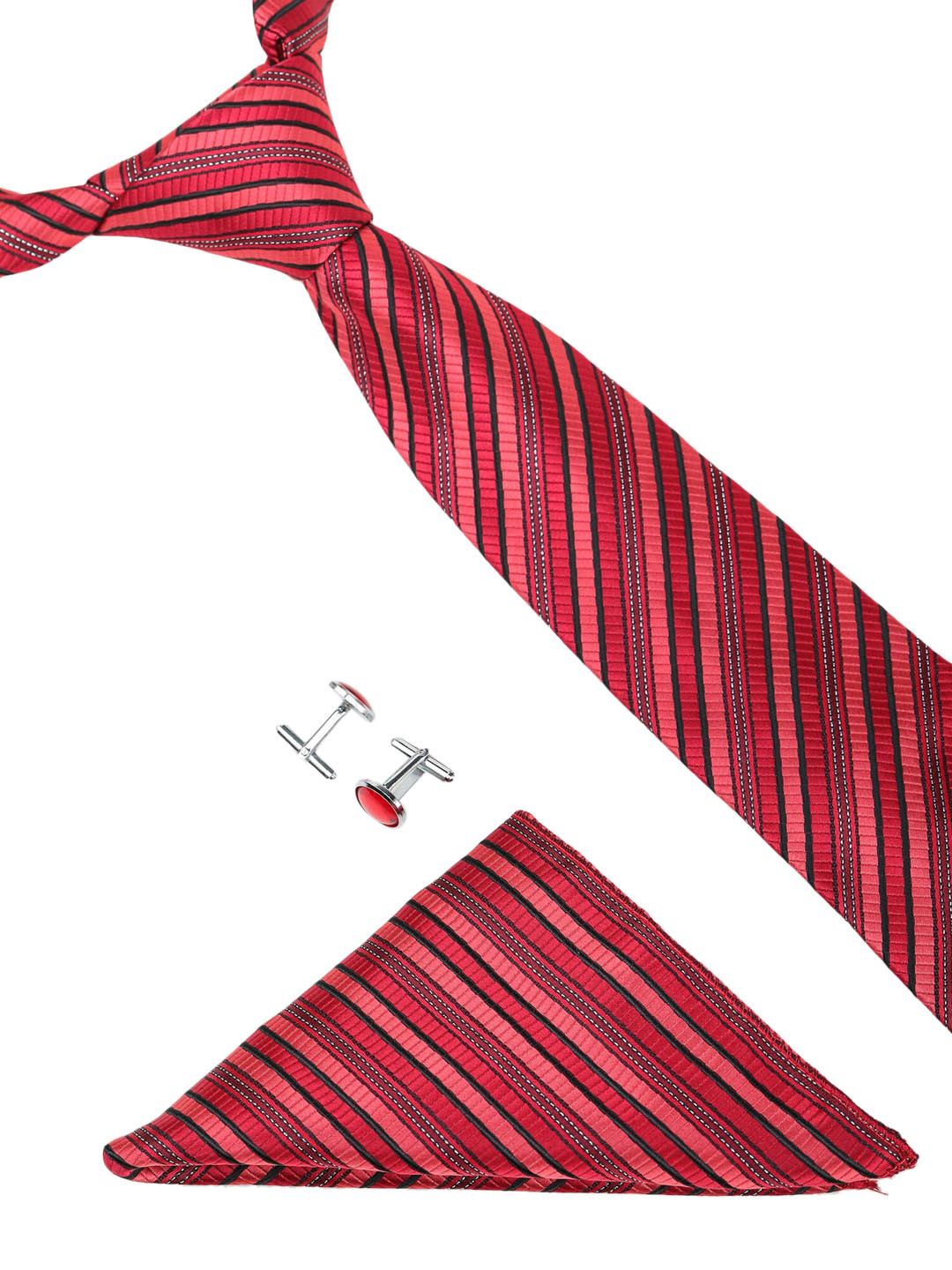 

ELLIS Men Red & Silver-Toned Accessory Gift Set