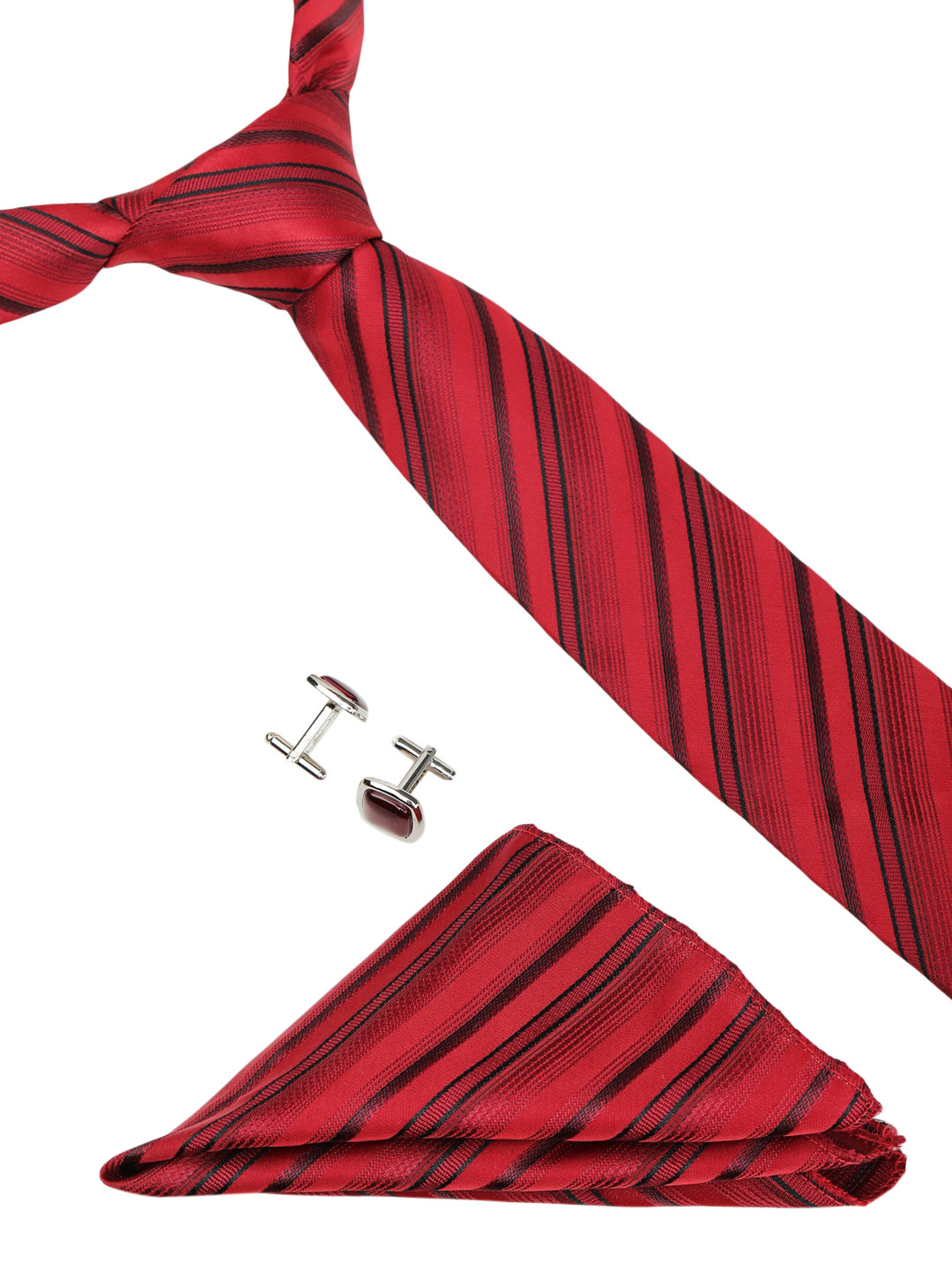 

ELLIS Men Red & Silver-Toned Accessory Gift Set