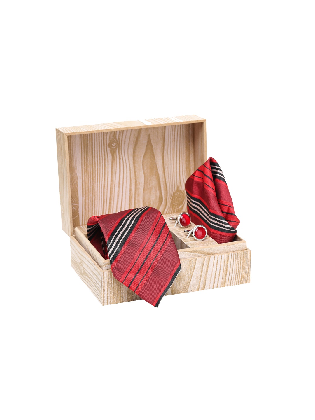

ELLIS Men Red Striped Accessory Gift Set