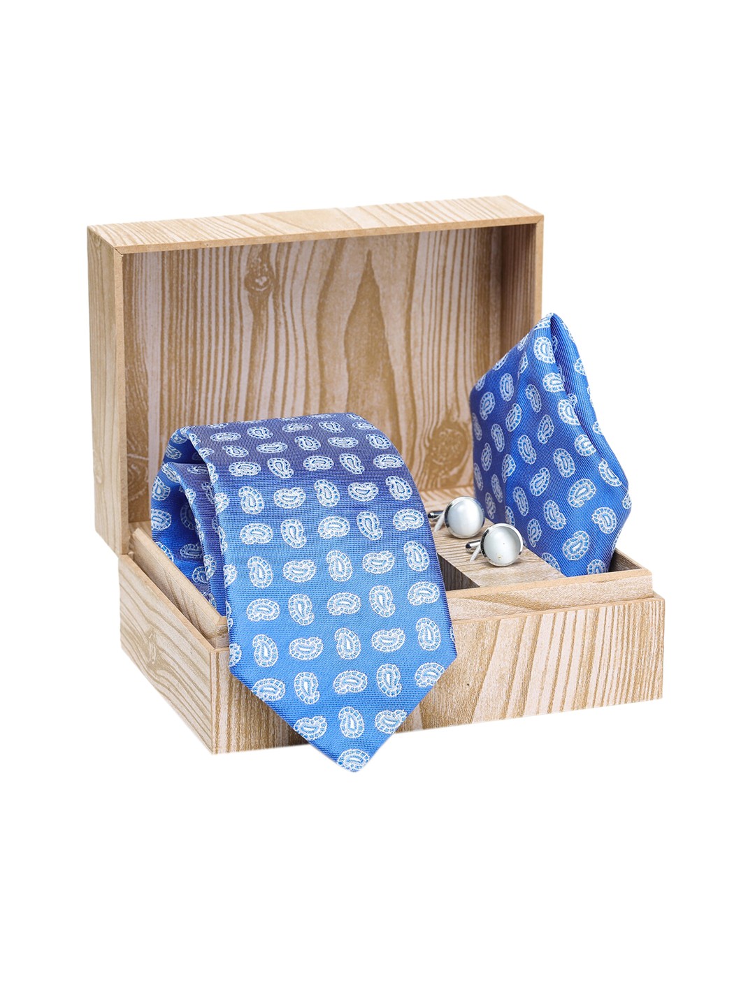 

ELLIS Men Blue & Silver-Toned Accessory Gift Set