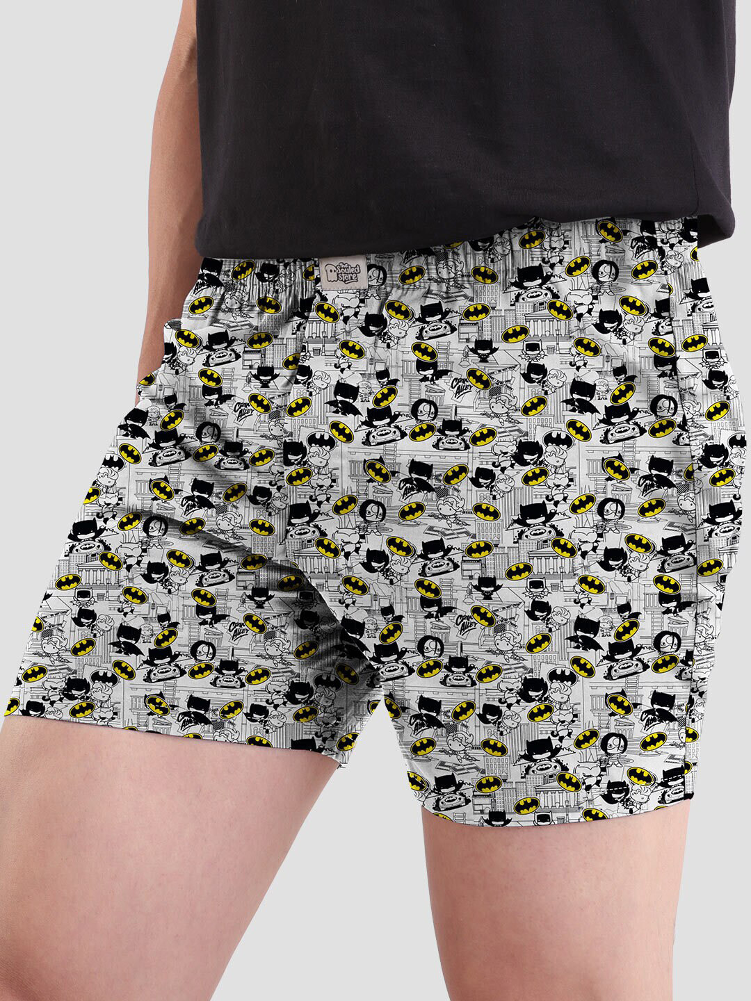 

The Souled Store Men White & Black Batman Printed Boxers Batman: Chibi