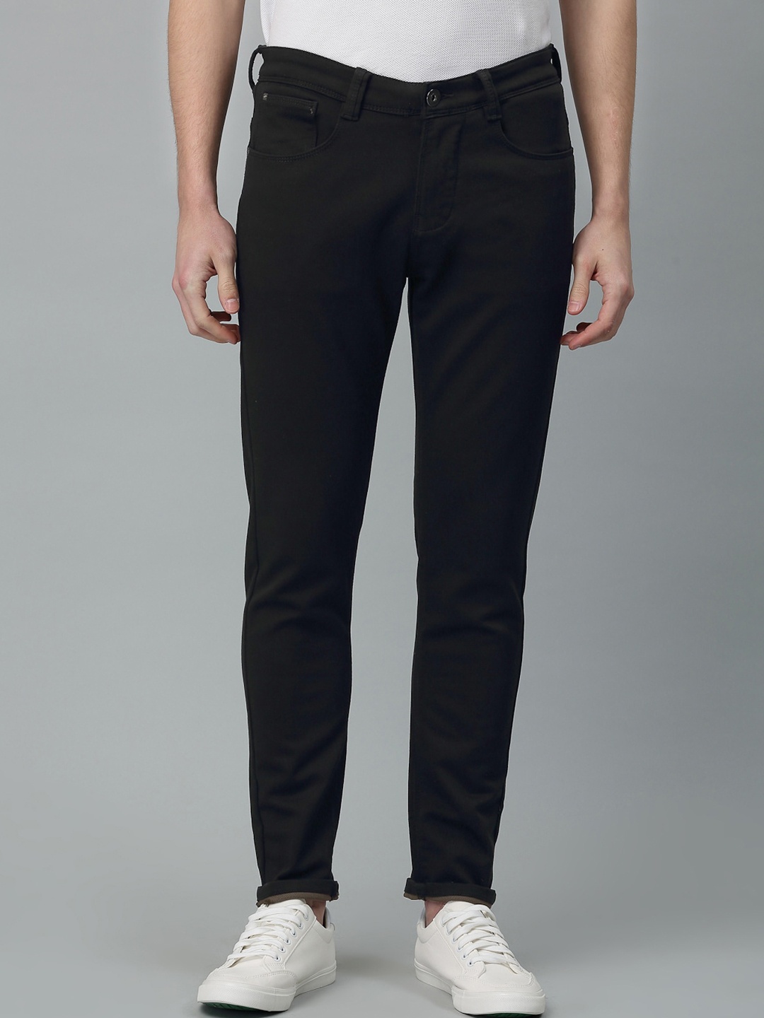 

Code 61 Men Coffee Brown Skinny Fit Low-Rise Stretchable Jeans