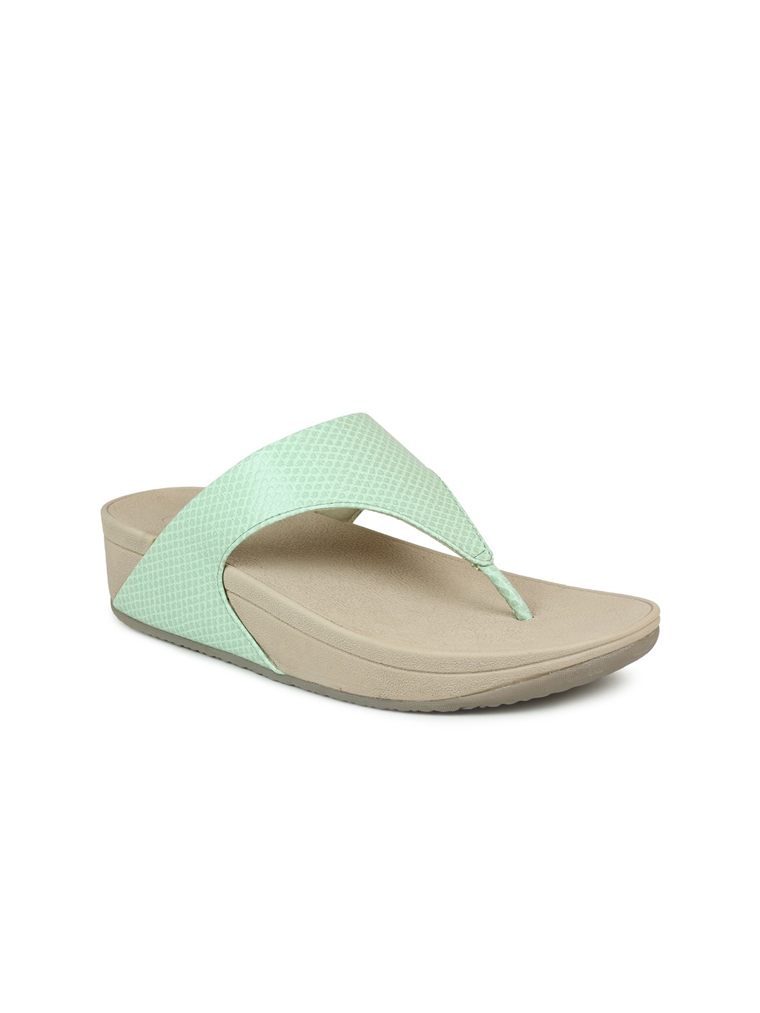 

Inc 5 Green Textured Wedge Heels
