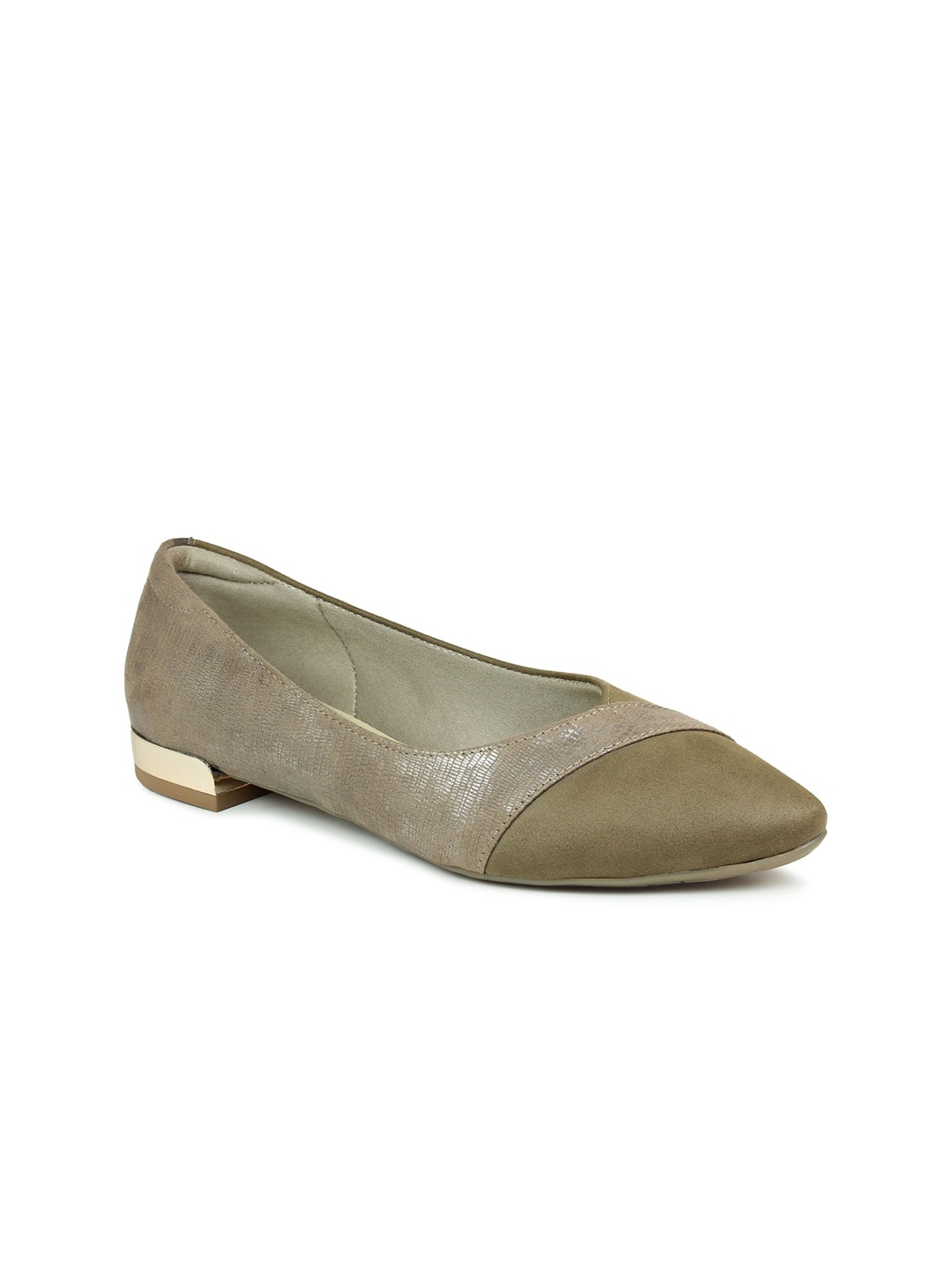 

Inc 5 Women Brown Printed Ballerinas Flats