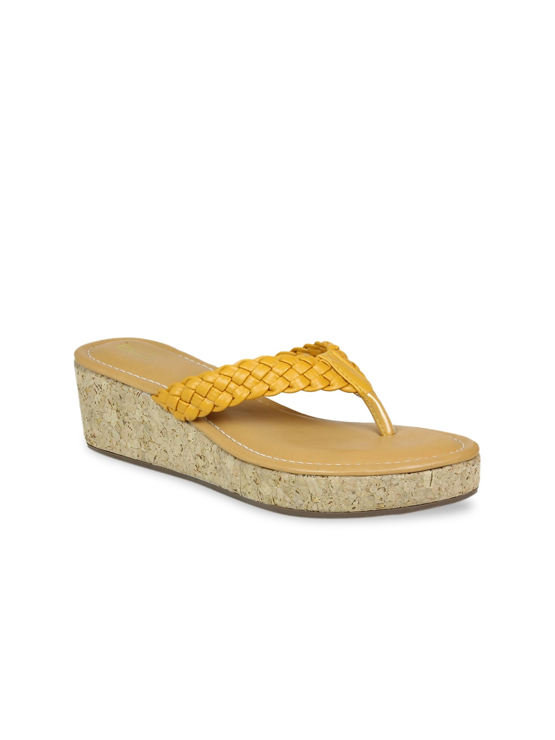 

Inc 5 Mustard Wedge Heels