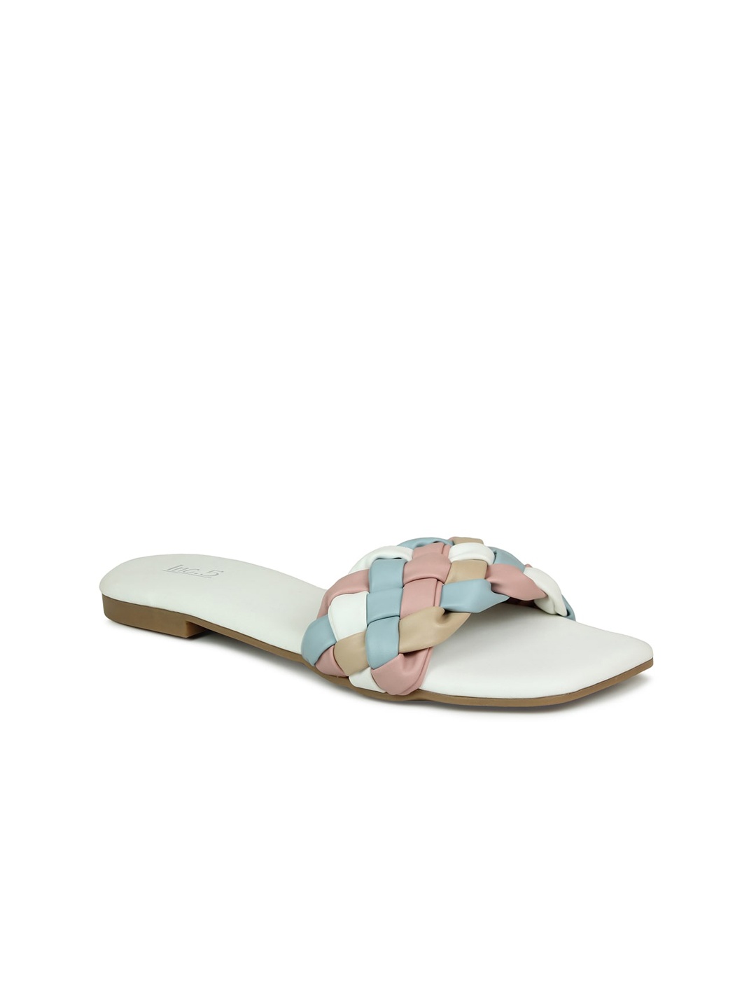 

Inc 5 Women White Open Toe Flats