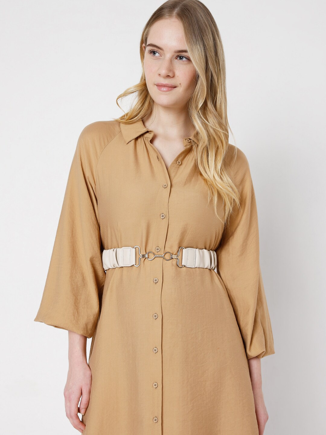 

Vero Moda Women Beige Solid Belt
