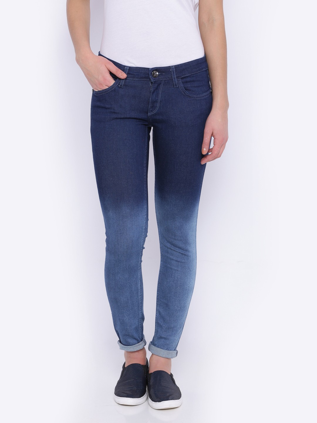 

Tokyo Talkies Women Blue Skinny Pencil Fit Stretchable Jeans