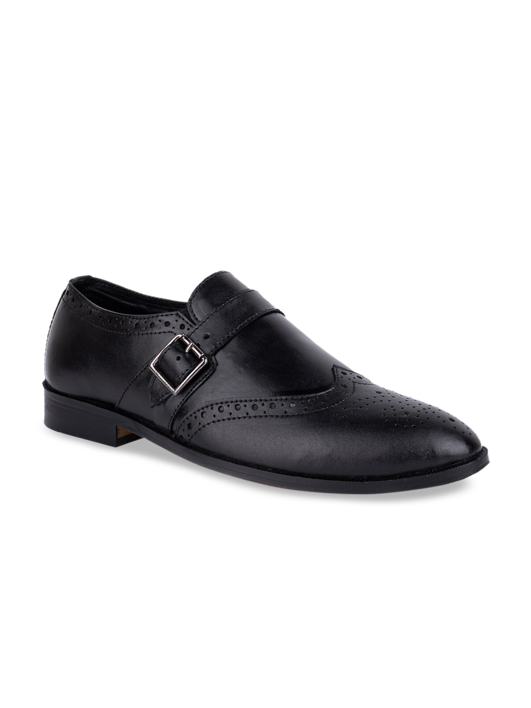 

LA BOTTE Men Black Leather Monk Shoes