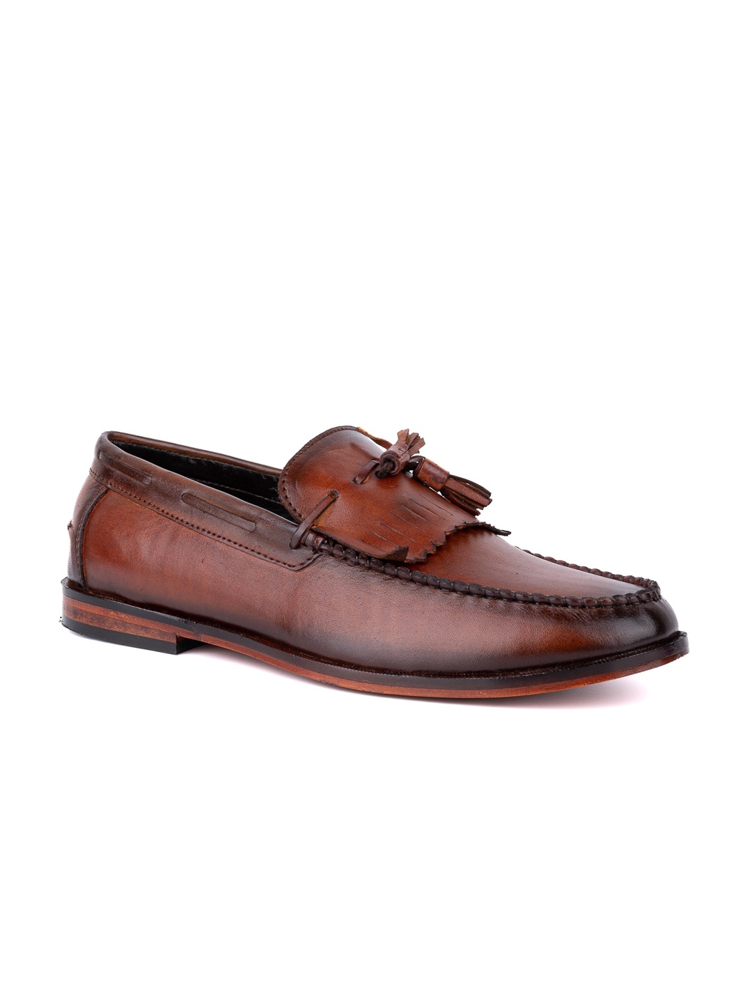 

LA BOTTE Men Brown Leather Loafers