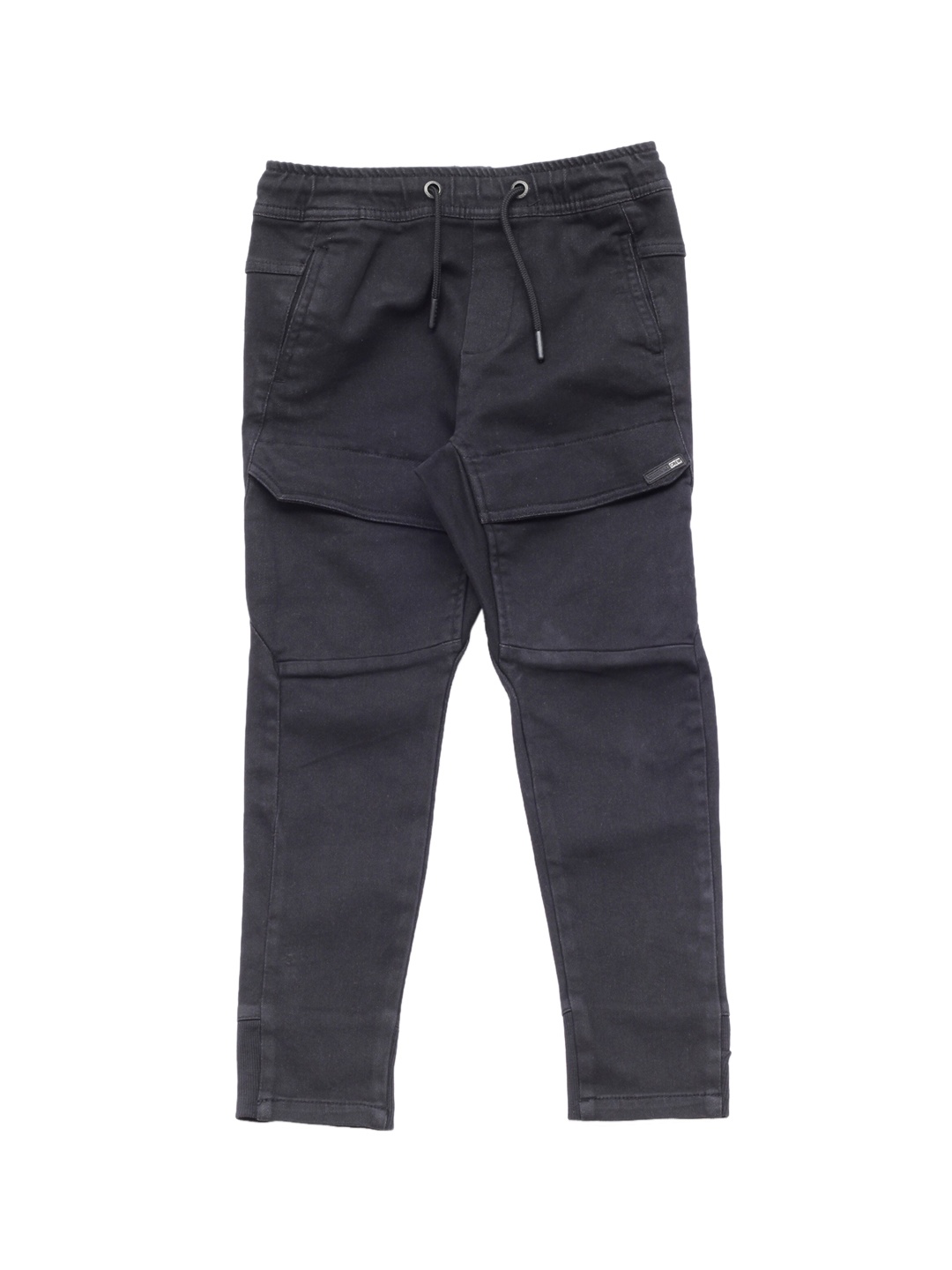 

Lil Lollipop Unisex Kids Black Straight Fit Low Distress Jeans