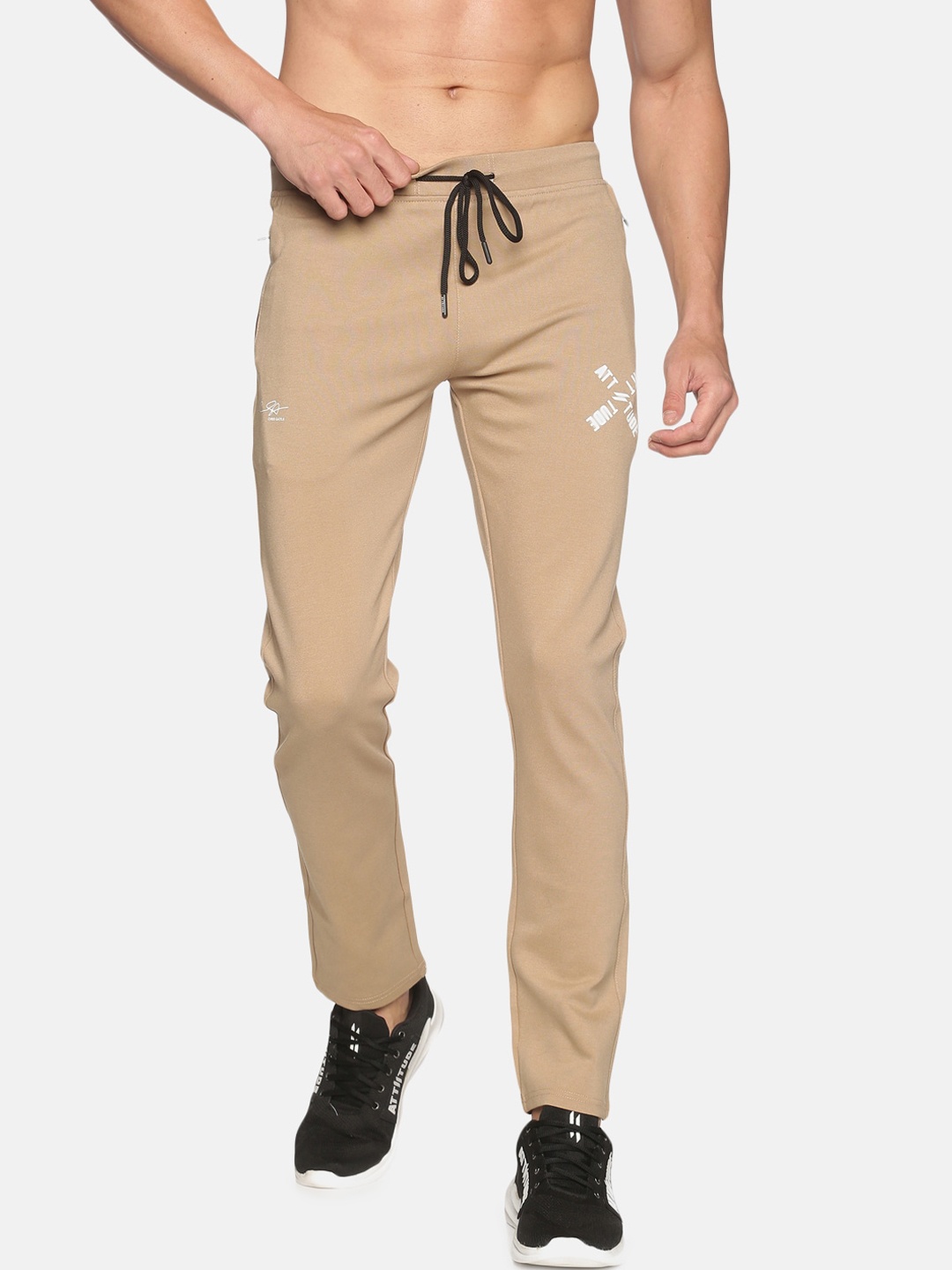 

ATTIITUDE Men Peach Solid Slim Fit Track Pants