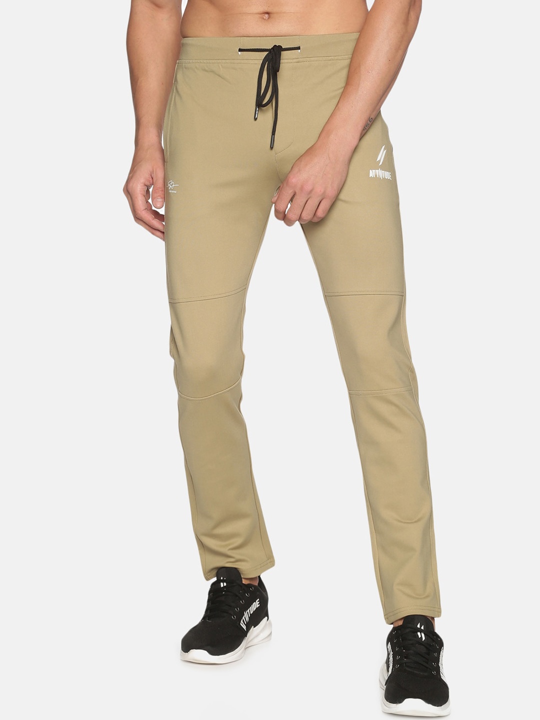 

ATTIITUDE Men Beige Slim Fit Solid Dry Fit Trackpant
