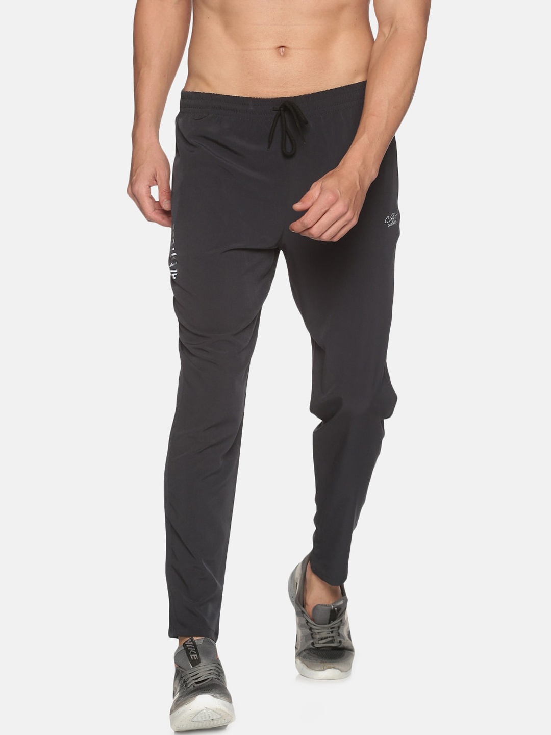 

ATTIITUDE Men Grey Solid Slim-Fit Track Pants