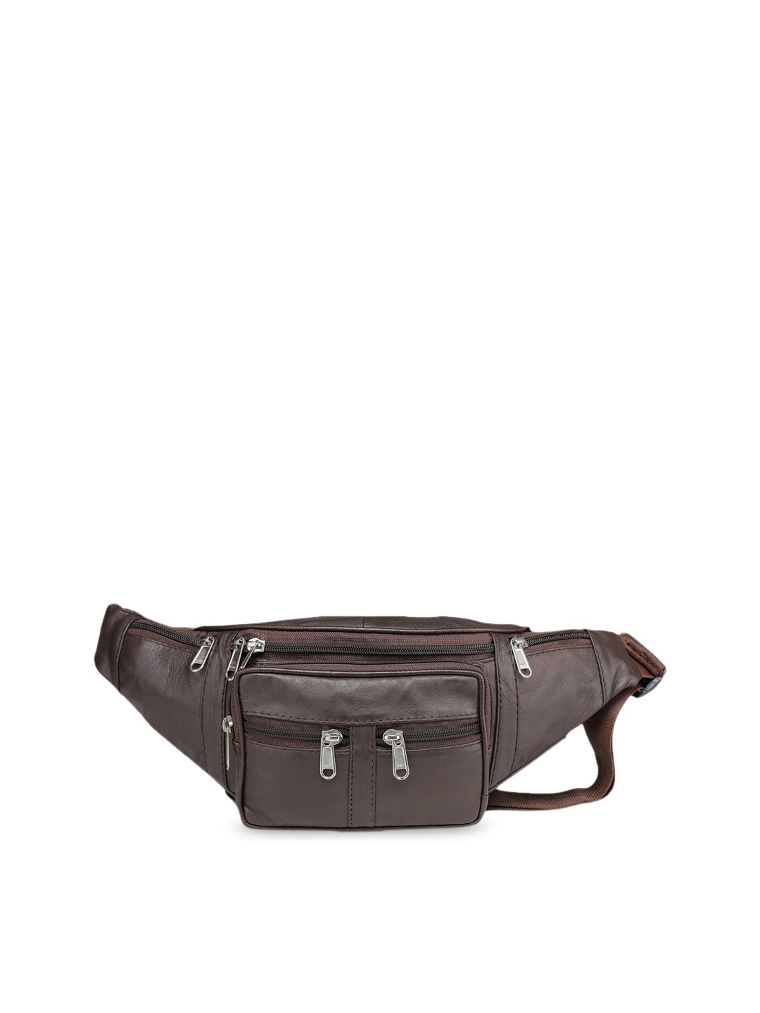 

K London Unisex Brown Leather Waist Pouch